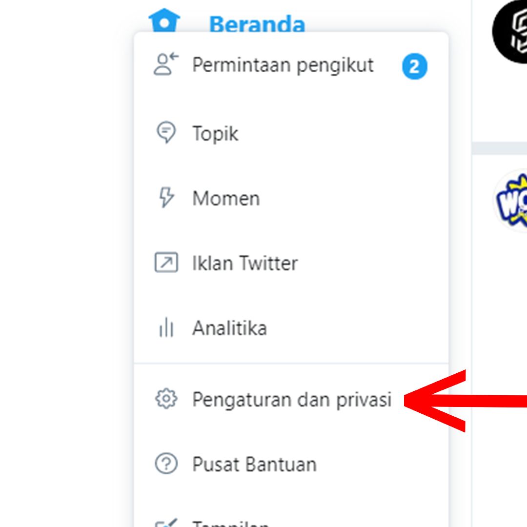 cara menonaktifkan akun twitter