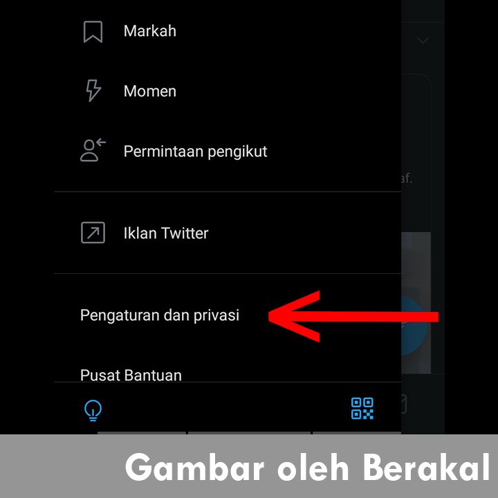 pengaturan dan privasi twitter