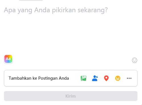 postingan facebook