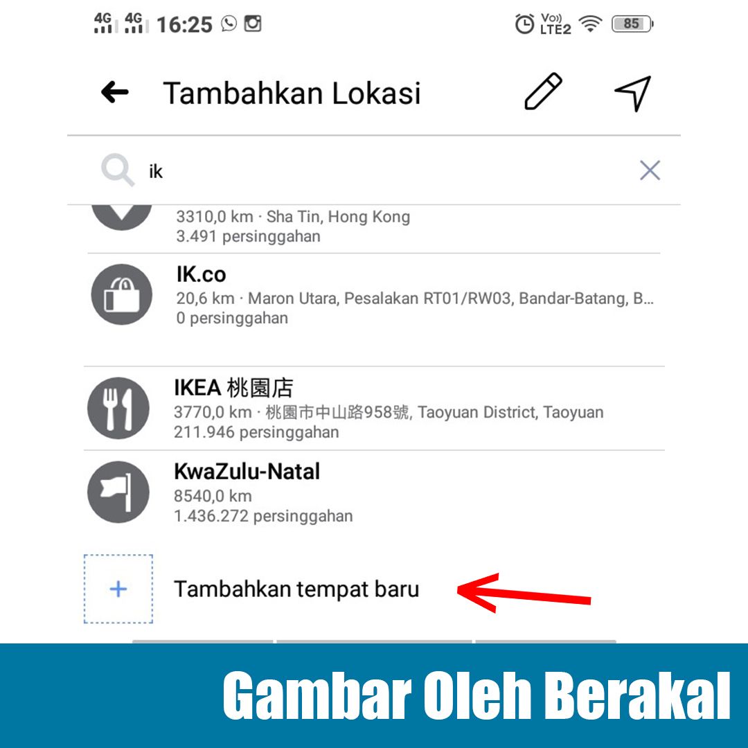 tambah lokasi baru