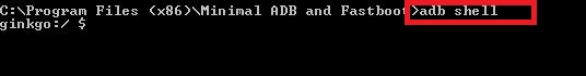  Cara input ADBshell