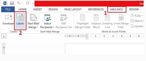 cara membuat label undangan di excel word