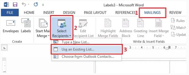 Cara Membuat Label undangan di word
