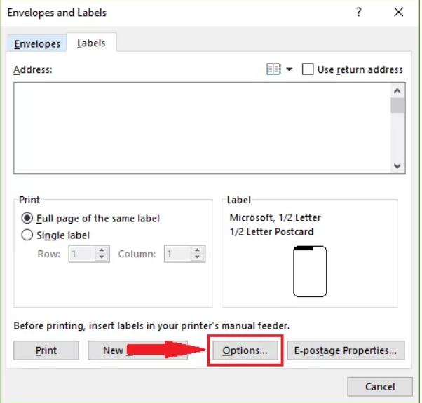 Format Label Undangan