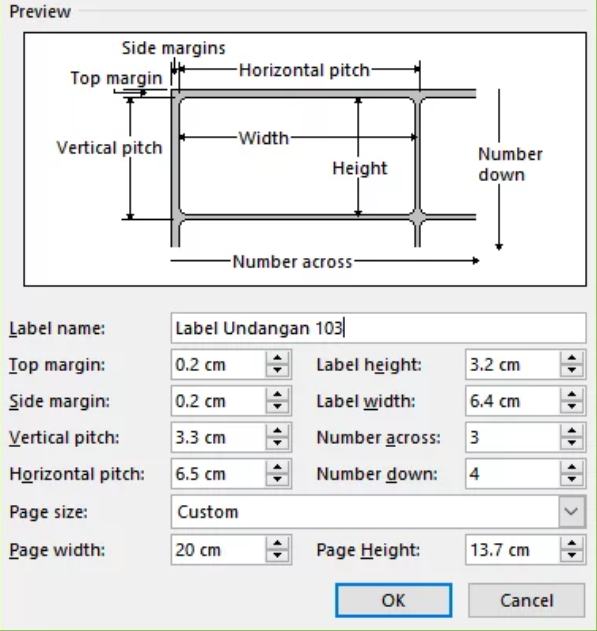 Label undangan 103