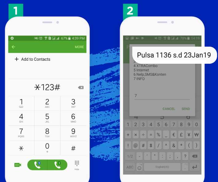 cara cek sisa pulsa xl via dial