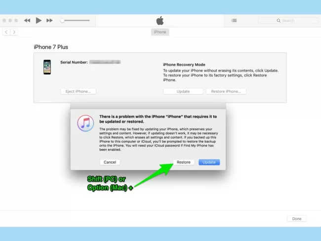 cara downgrade ios dengan itunes