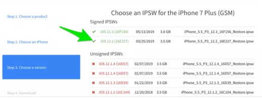 cara downgrade ios iphone