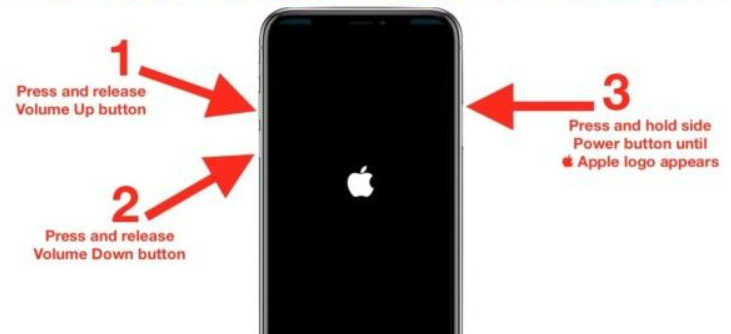 cara force restart iPhone X