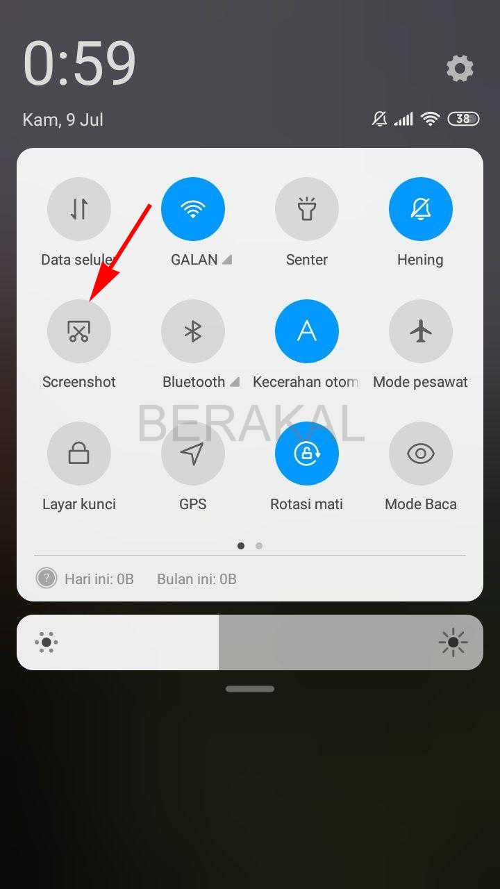 cara screenshot xiaomi redmi 5