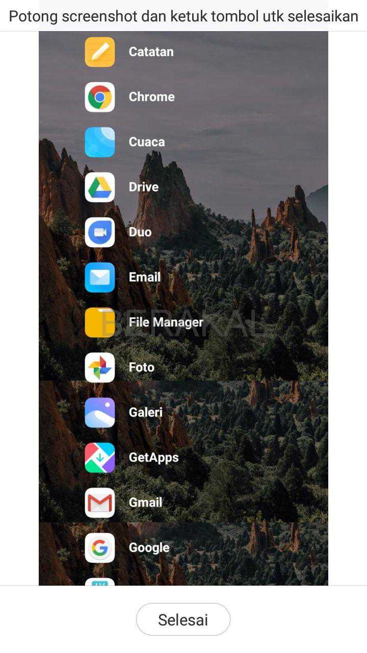 cara screenshot xiaomiredmi 5a