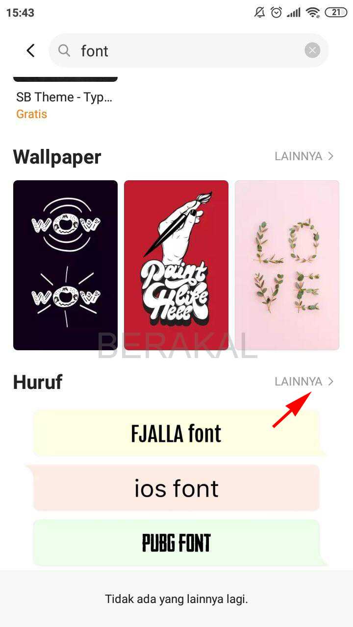 font lainnya