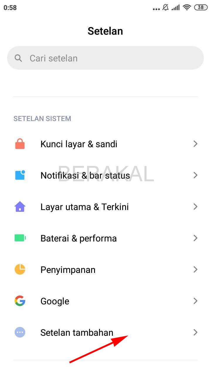 pengaturan screenshot xiaomi