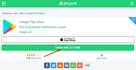 unduh apk google play store