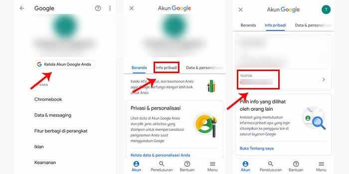 Cara Mengganti Nomor HP di Gmail di Android