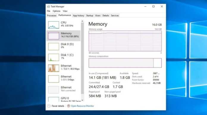 Mengatasi RAM dengan Windows Task Manager