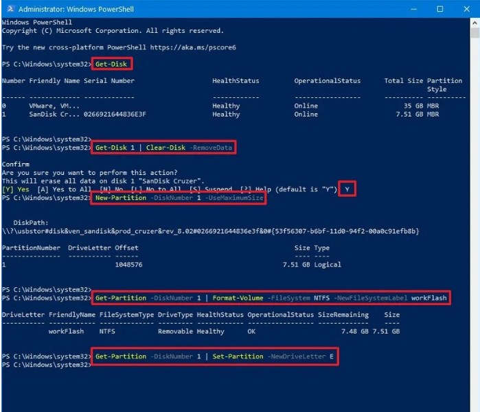 Powershell system