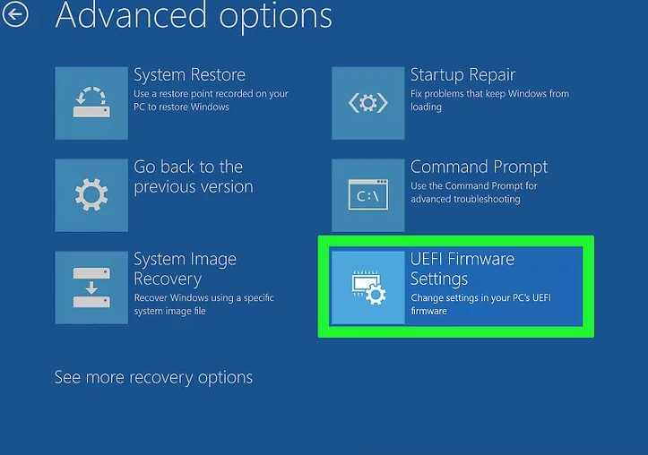 UEFI Firmware Settings