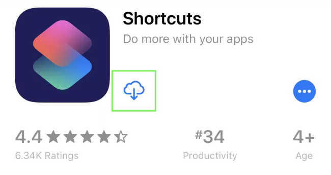 download shortcuts iOS