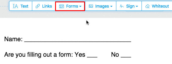 edit forms pdf