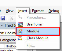 module option vba