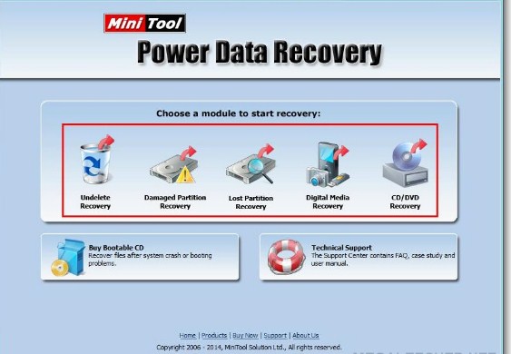 Minitool RECOVERY data