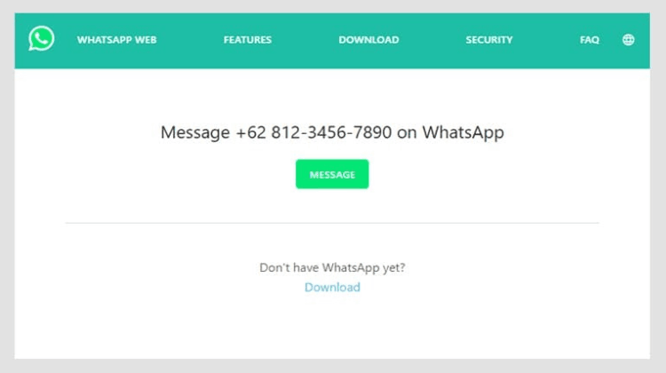 cara membuat link chat whatsapp