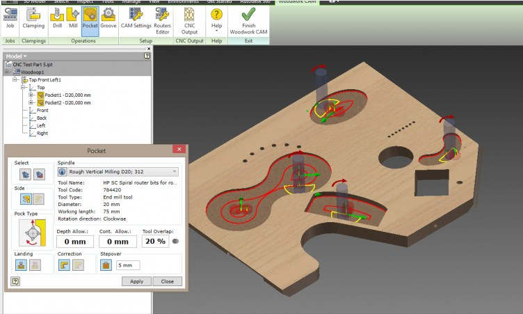 Woodwork for Inventor featur