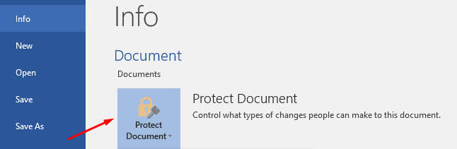 protect document