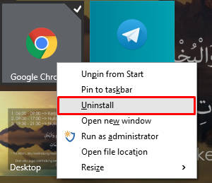 uninstall aplikasi windows 8