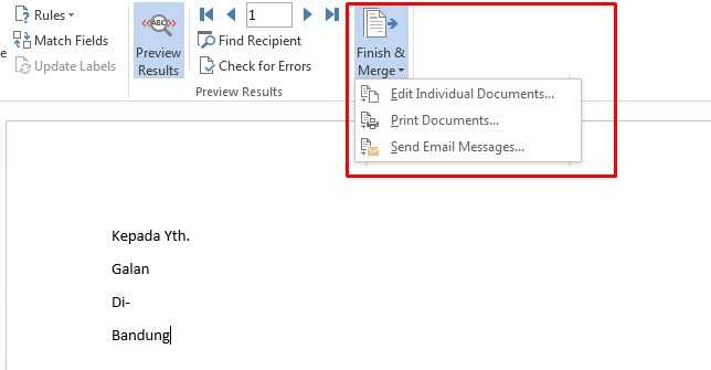 cara membuat mail merge di excel 2010