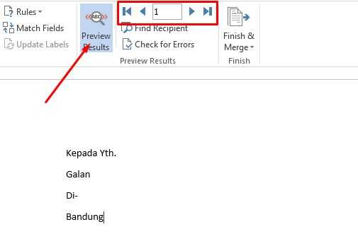 cara membuat mail merge di excel