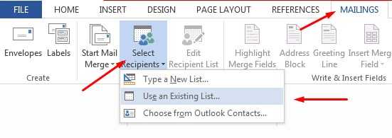 cara membuat mail merge di word 2013