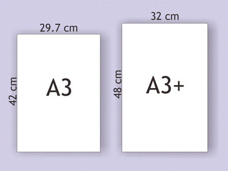 kertas ukuran A3 dan A3 plus
