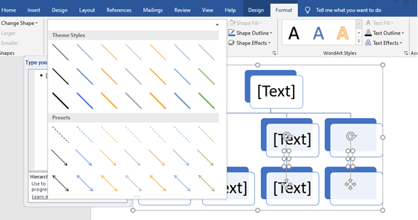 cara membuat bagan di word 2010