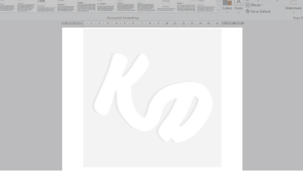 cara membuat watermark di word 2013