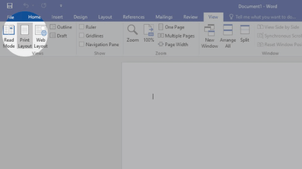 cara menampilkan ruler di ms word