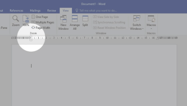 zoom ruler word