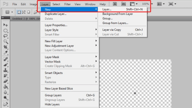 New Layer Photoshop