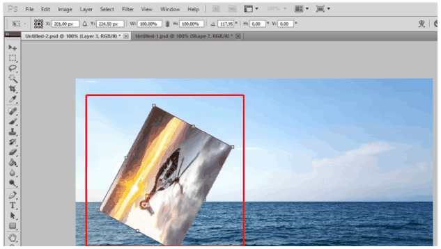 cara mirror gambar di photoshop