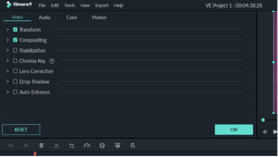 cara rotate video dengan filmora