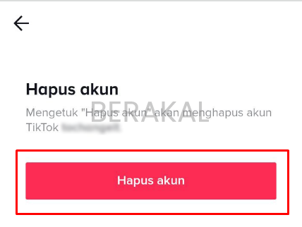 cara hapus akun tiktok permanen