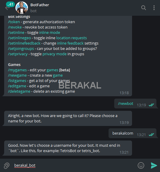 berakal bot telegram