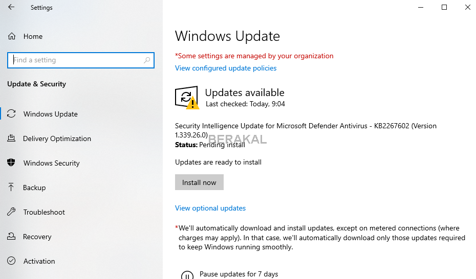 Windows update Windows 10