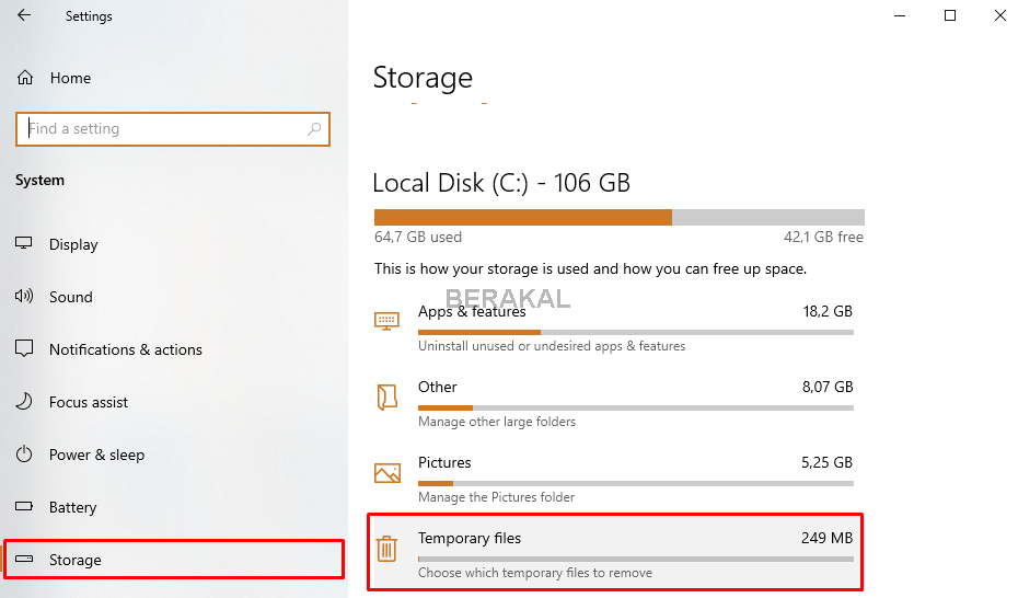 clear cache windows 10