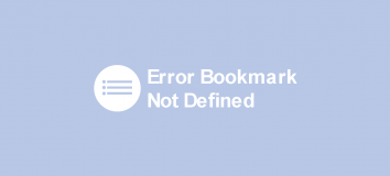 Cara Mengatasi Error Bookmark Not Defined