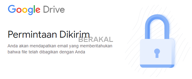 memerlukan izin akses file google drive