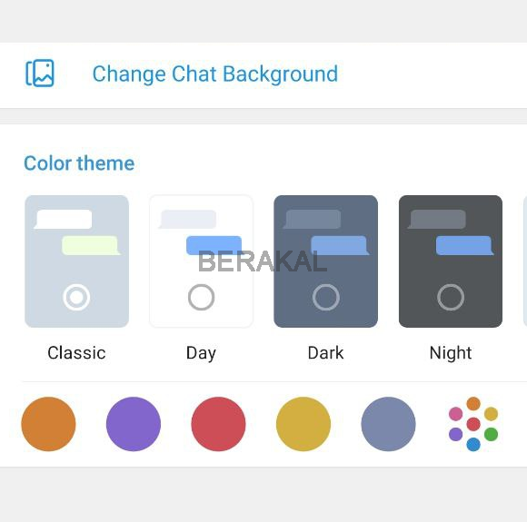 cara ganti tema telegram di android