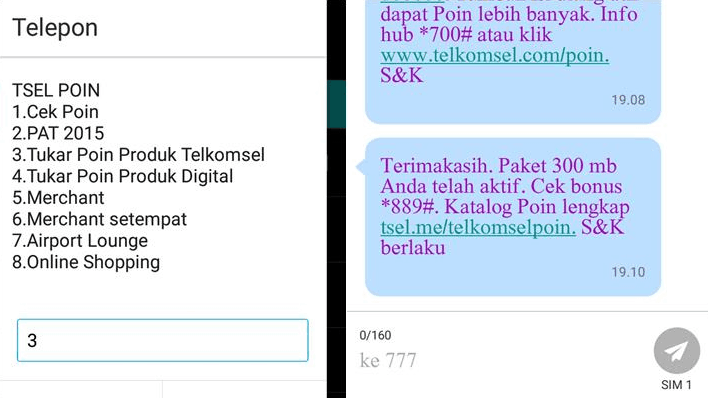 dapat pulsa gratis dengan tukar poin