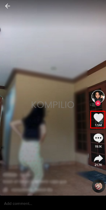 menghapus video like TikTok